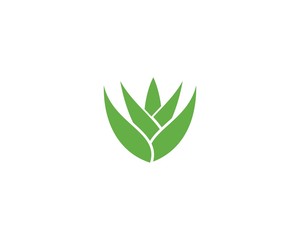 Aloe vera logo vector