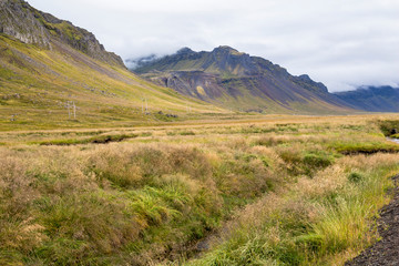 Naklejka premium Nice waterfall on Snaefellsnes peninsula, Iceland