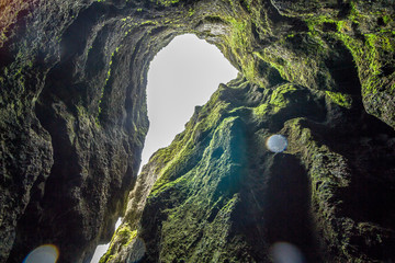Inside the Raudfeldsgja ravine, Sneafellsnes, Iceland