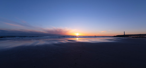Seaburn beach Winter sunrise sunderland uk