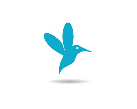 Hummingbird logo template vector icon