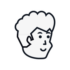 head of young man avatar character
