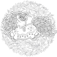 Unicorn magical animal.