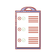 clipboard checklist isolated icon