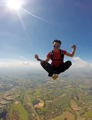 Fototapeten Skydiver meditation position © Mauricio G