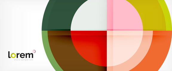 Obraz premium Multicolored round shapes abstract background