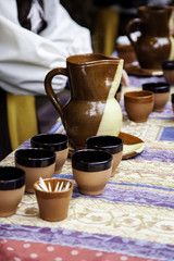 Clay jug for wine