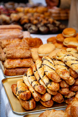 Chocolate filled buns