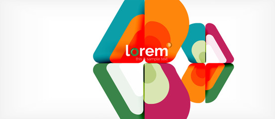 Geometric abstract background
