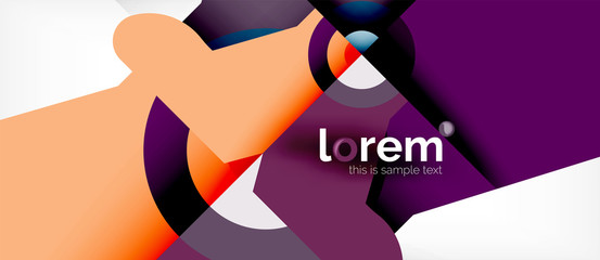 Abstract round elements composition background, organic design