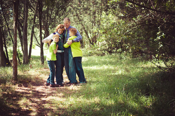 Family hug