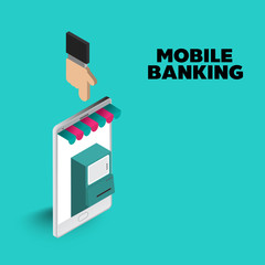 mobile banking icon - 238656756