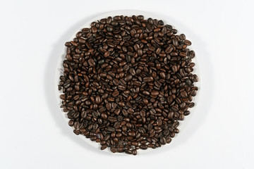 Roasted coffee beans, can be used as a background