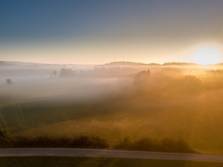Sonnenaufgang bei Spaichingen/ Russberg