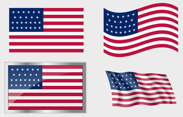 Flag of the US 25 Stars