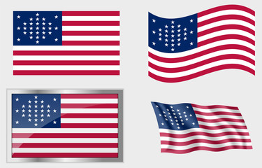 Flag of the US 29 Stars Version 2