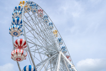 Ferris Wheel, low angle view of a big Ferris Wheel - Image.