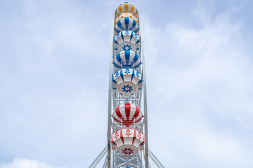 Ferris Wheel, low angle view of a big Ferris Wheel - Image.