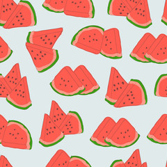 Part of watermelon seamless. Background, texture, wallpaper. Sketch