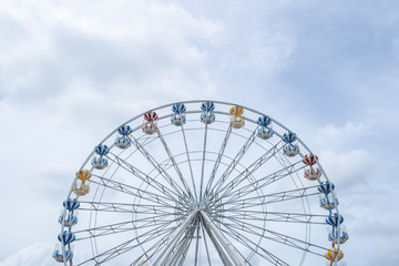 Ferris Wheel, low angle view of a big Ferris Wheel - Image.