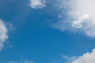 blue sky and white clouds