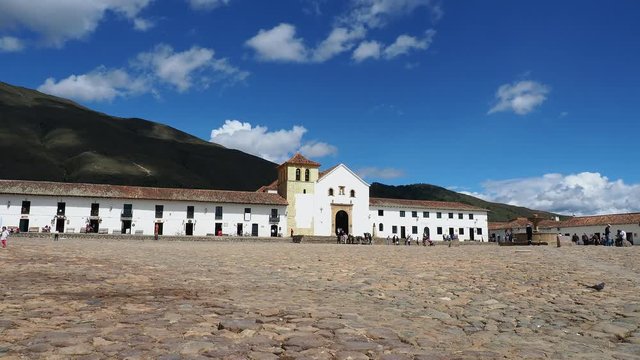 Our Lady of the Rosary Church, Plaza Mayor, Villa de Leyva, Boyaca Department, Colombia