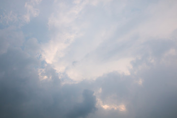 Fototapeta na wymiar blue sky and white cloud , abstract heaven environment .
