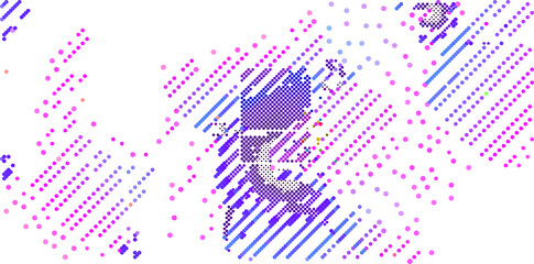 abstract vector background-Dot Graphics