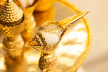 Holy Water Pouring conch shell set , wedding thai ceremony