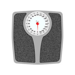 Bathroom weight scale in realistic style. Weight Scale fitness sport concept. Vector illustration EPS 10.