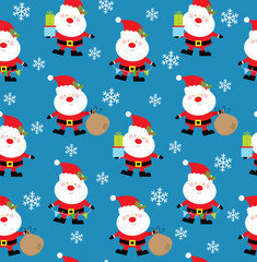 cute santa pattern design