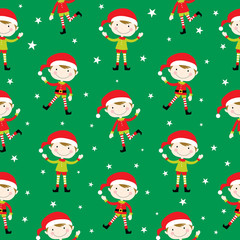 elf seamless pattern design