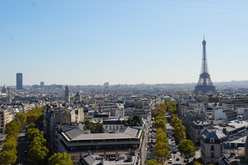 Fototapeta premium View from Arc de Triomphe,Paris