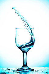 wineglass celebrate celebration isolated splashing, copy space