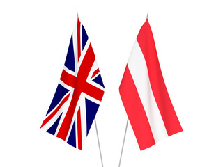 Great Britain and Austria flags