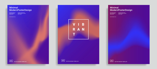 design templates with vibrant gradient shapes