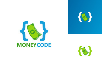 Money Code Logo Template Design Vector, Emblem, Design Concept, Creative Symbol, Icon