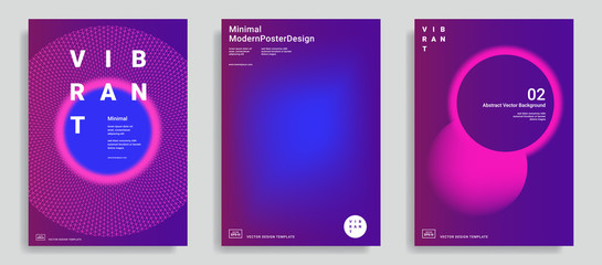 design templates with vibrant gradient shapes
