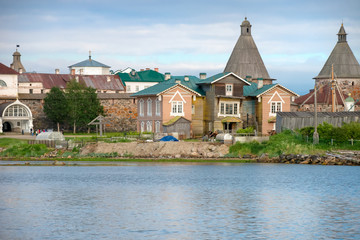View of the Prosperity Cove on a polar summer day. Solovki Islands, Arkhangelsk region, White Sea.