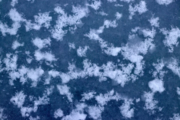 Winter texture, blue and white texture, space for copy space.