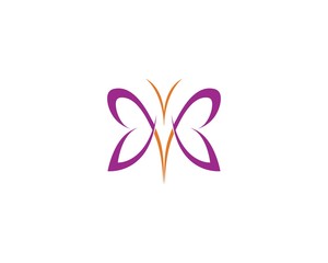 Beauty Butterfly Logo Template Vector icon design
