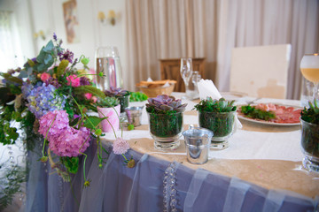 wedding banquet in a restaurant