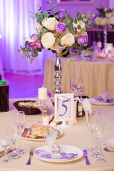 wedding banquet in a restaurant, party in a restaurant