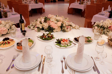 wedding banquet in a restaurant, party in a restaurant