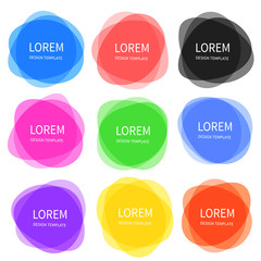 Set of colorful vector banners templates. Vector design