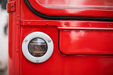 Double decker bus headlight