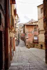 Alley in old Cardona, Spain
