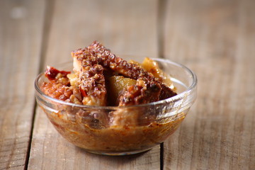 bodegón de comida y bebida