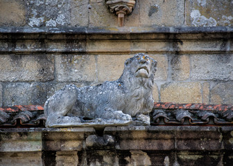 Lion Stone Sculpture, Braga, Portugal