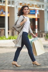 Joyful shopper